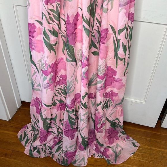 Petal & Pup Pink Floral Maxi Dress - Picture 5 of 11